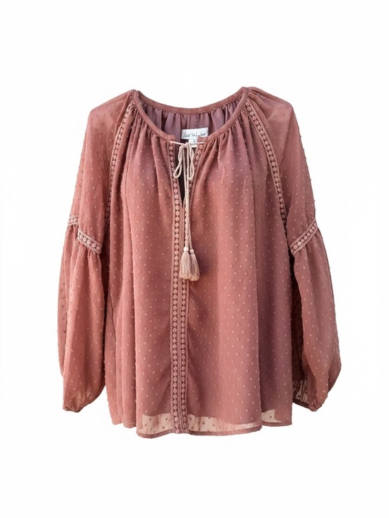 Lost In Lunar Tops - Lost in Lunar Pink Boho Blouse | L